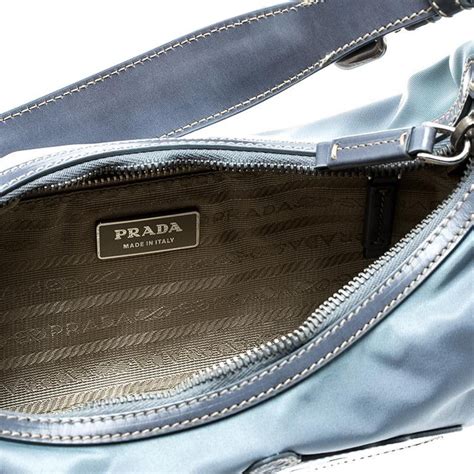 prada nylon bag blue|nylon shoulder bag prada.